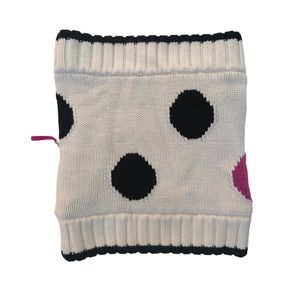 Lululemon Keepin’ It Real Cozy Neck Warmer Wool Sherpa Fleece Polka Dot One Size